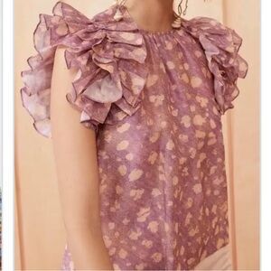 Ulla Johnson Manson silk blend blouse